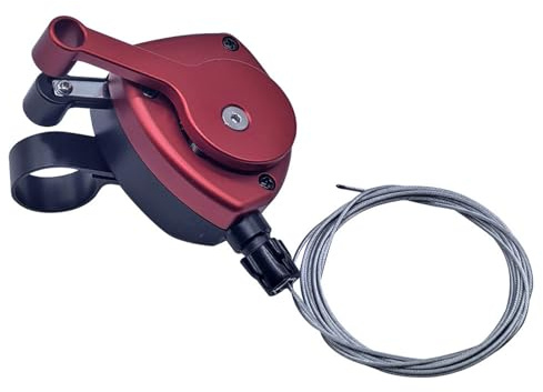 Whoasyst Leviers de changement de vitesse de vélo avec câble de changement de vitesse pour guidon de vélo, levier de frein de vélo pliable durable