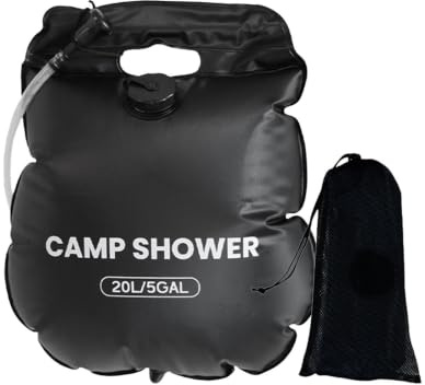 Dybnuhoc solduschväska, bärbart badset, 20 L 0,31 kg med uppvärmningsteknologi, kompakt utomhusutrustning för camping, festivaler, bilresor och pålitlig vattenåtkomst