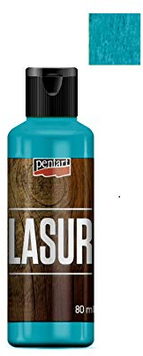 Zita´s Creative Holzlasur für Innenbereich 80ml - türkis. Lasurfarbe, Bastelfarbe