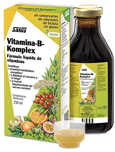 Salus - B-Komplex Suplemento, en Formato de 250 ml, Para la Salud General y el Bienestar Diario - Con Vitaminas del Grupo B, Plantas y Zumos de Fruta