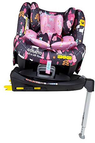 Cosatto All in All Rotate 360° Swivel Spin Car Seat - Group 0+123, 0-36 kg, 0-12years, ISOFIX, ERF, Anti-Escape (Unicorn Land)