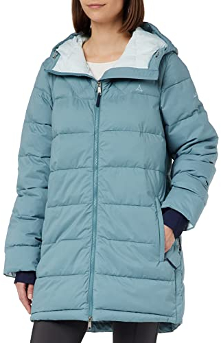 Schöffel Damen Insulated Parka Boston L, wasserabweisender, winddichter Parka, funktioneller und stylischer Wintermantel, cloudy storm, 42