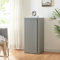 [en.casa] Metallschrank Burlöv Aktenschrank mit Einer Tür Büroschrank 2 höhenverstellbare Ablagen Ordnerschrank 88 x 40 x 35 cm Grau Spind Schrank