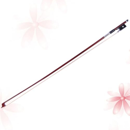 UKCOCO Archet de Violon 1/4 Octogonal en Ébène, Baguette en Bois du Brésil, Léger et Équilibré pour Débutants, Accessoires pour Instruments Violon, Pratique et Solide