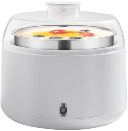 Yogurtiera Greca Da 1000 Ml, Yogurtiera Elettrica, Fermentazione A Temperatura Costante 360°, Pentola Interna In Acciaio Inossidabile, Ideale Per Preparare Yogurt Biologico