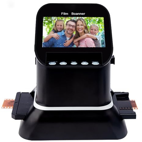 2mp Högupplöst Negativ Diabildsskanner Med Stor 4,3-Tums Lcd-Skärm, Konverterar Analog Film Till Digital Jpeg, För Arkivering Och Samling Av Vintagefoton