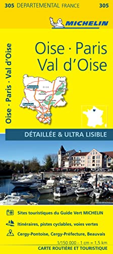 Michelin Paris - Ile de France / Nord: Straßen- und Tourismuskarte 1:500.000 (MICHELIN Localkarten)