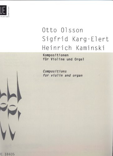 Kompositionen für Violine und Orgel: für Violine und Orgel.: Partitur.
