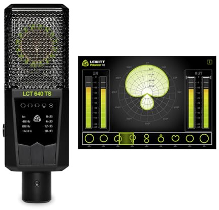 LCT 640 TS - Das ultimative Großmembran-FET-Studiomikrofon - Dual-Output Mode für Stereoaufnahmen - Low-Cut Filter und PAD Dämpfung - inklusive robustem Transportkoffer