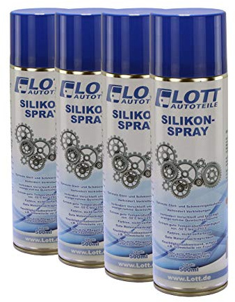 4X Lott Silikonspray 500ml / Silikon Spray Schmierstoff Schmiermittel Siliconespray