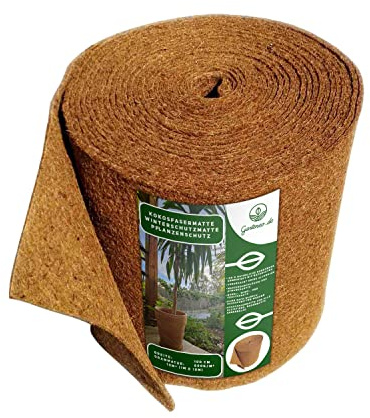 Saferide | Kokosfasermatte Winterschutzmatte Pflanzenschutz Kokosmatte Frostschutz 100% Biologisch Witterungsbeständig Abbaubar 800g/m2 (1mx10m)