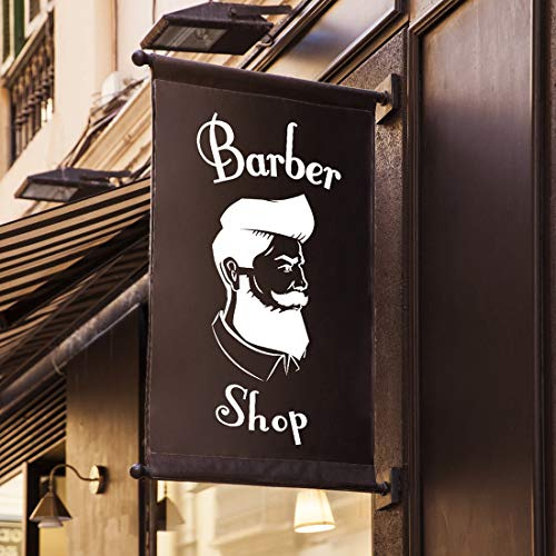 Barbiere negozio segno adesivo parete decorazione finestra segni vinile casa adesivi barbiere decorazione murale decalcomania salone di bellezza autoadesivo lettering poster finestre stylist accessori