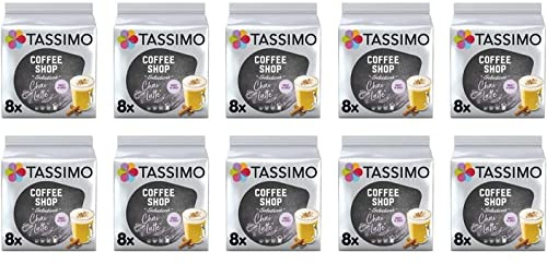 Tassimo Coffee Shop Chai Latte Dosettes de Café | Paquet de 10 (80 Portions)