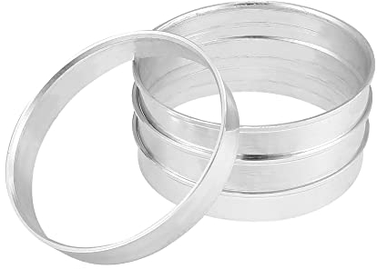 X AUTOHAUX 4pcs Bague de Centrage Jante 57,1mm à 56,1mm Jante Aluminium Alliage Voiture Hub Centric Anneaux