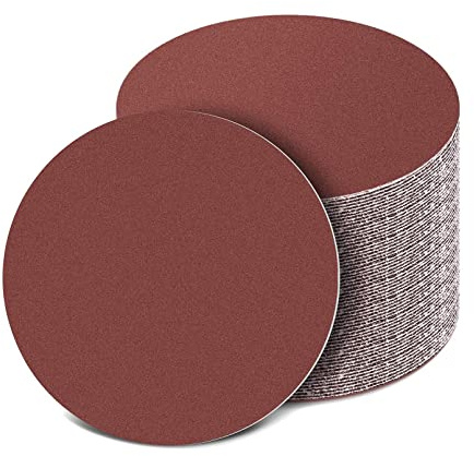 150mm Schleifscheiben(40 80 120 240 Körnung), 150mm Schleifpapier 6 inch Schleifblätter für Holz Holzwerkstoffe Spanplatte Metall(80 Stück)