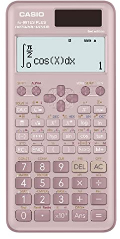 Casio Calcolatrici scientifiche non programmabili 10 + 2 cifre 417 funzioni FX 991ESPLUS2 PKWDT, FX 991ESPLUS2PKWDT rosa