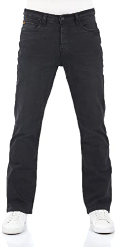 riverso Jeans herr stretch bootcut RIVFalko jeansbyxor denim svart blå grå 29 30 31 32 33 34 36 38 40, Svart denim (B122), 29W / 34L