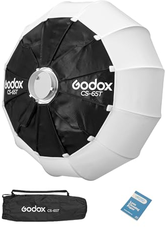 GODOX CS-65T 65cm Lantern Softbox Modificador fotográfico y Suave luz para Godox MS200-V MS300-V SK400II-V DP400III-V DP600III-V SL60W SL60IID SL60IIBi SL100D SL100Bi y Otro Studio Video Light