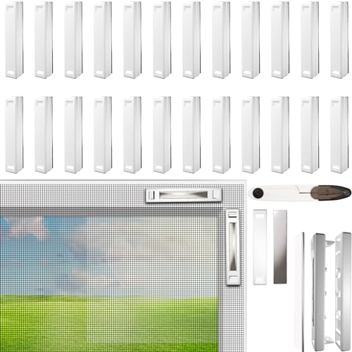 Moustiquaire Fenetre Magnetique, Moustiquaire Aimantée en Fibre de Verre 150 x 130 cm Recoupable avec Cadre Amovible, Moustiquaire Fenêtre Aimantée, Moustiquaire Magnétique sans percage ni vissage