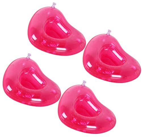UPKOCH Tapete para Cerveza De Agua Portavasos Inflable Corazón Ideal para Fiestas Acuáticas