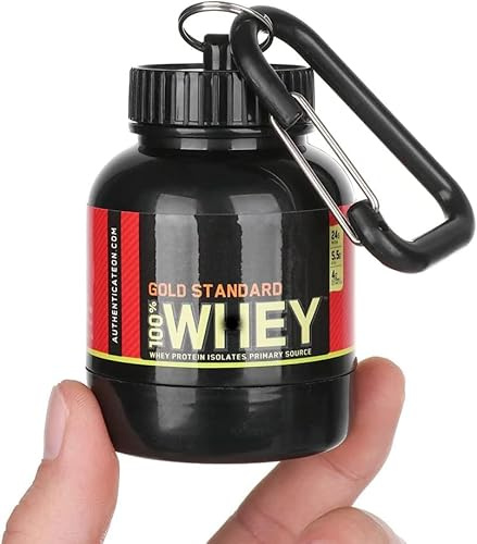 Botella de proteínas portátil, mini contenedor para deportes al aire libre, suplementos nutricionales, almacenamiento de polvo, contenedor para llevar, llavero, embudo, pastillero, taza de agua,