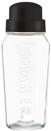 Clear Drink Shaker Bottle | 560ml Cocktail Shaker with Large Capacity | Bar Mixing Tool for Family Use, Refrigerator Safe, Anti-Splash Design, Perfect for Cocktails & Smoothies at Home