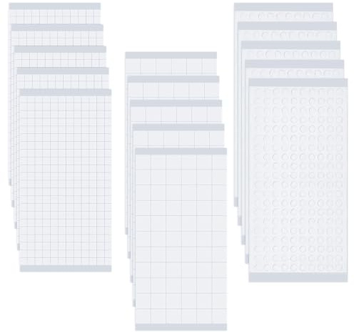 15 Sheets/2650 Pcs Card Making Supplies, Sticky Foam Pads Include 10 Sheets 3D Square Foam Sticky Pads 5 Sheets Round Sticky Pads for Festival Decor Party Card Making DIY Art Scrapbook Office Supplies