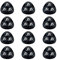 12 PCS Wheels for Furniture, Self Adhesive Appliance Caster Wheels, Suitable for Small Furniture, Trash Cans, Kitchen Appliances, Black