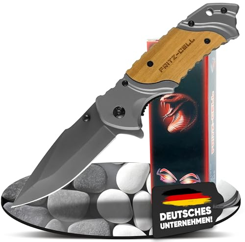 fritz-cell Klappmesser Einhandmesser Survival Messer Holz A42