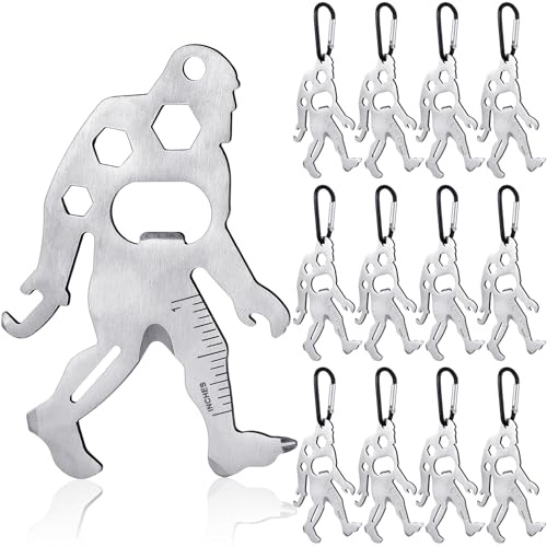 Cholemy 12 piezas 11 en 1 pequeñas herramientas de mano Edc divertidas multiherramientas para hombres, regalos divertidos para hombres, padres, cumpleaños, día del padre, San Valentín, rellenos de