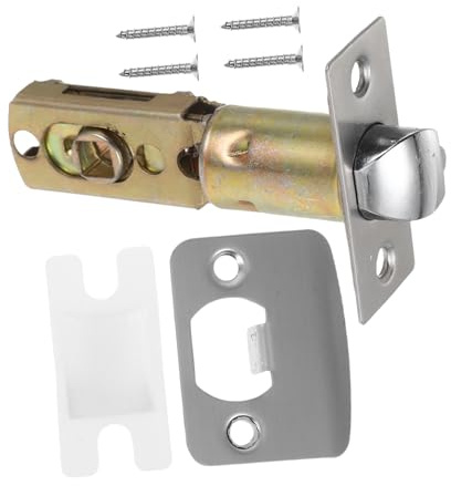 LIFKOME Serratura Porta Scorrevole Fienile Sostituzione Chiavistello Porta Chiavistello Scorrevole Per Da Garage Ferramenta Per Chiavistelli Regolabile Con Piastra Di Battuta e Scatola Di