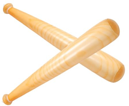 KICHOUSE 2stücke Aufblasbarer Baseballschläger Mit Holzmaserung Für Junge Mädchen Weiches PVC-Material Einfach Aufzublasen Für Sport Und Partydekorationen Für Jungen Und Teamspiele
