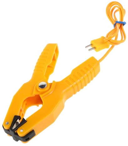 Holibanna Temperature Clamp K-type Thermocouple Hvac Pipe Jaw Clip 40℃ to 400℃ High Precision Temperature Measurement Lead Clamp for Industrial and Pipe Applications