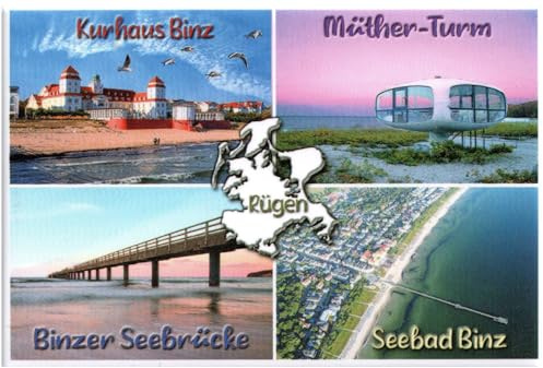 Foto Magnet Binz Rügen Deutschland - Kühlschrankmagnet Fotomagnet Souvenir