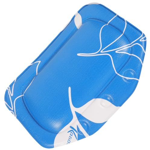 CLISPEED Suction Cup Bathtub Pillow with Foam Sponge, Comfortable Bath Tub Headrest for Home Spa, Bathroom, Sauna, and Hotel Use, Leaf Blue Bath Pillow for Relaxation and Neck Support