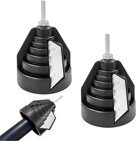 2 Pièces Ebavureur Convient pour L'ébavurage des Matériaux Ppr et Pe Compatible avec Diamètres 20mm,25 mm,32mm,40mm,50mm et 63mm Facile À Transporter Simple À Utiliser La Lame Est Tranchante
