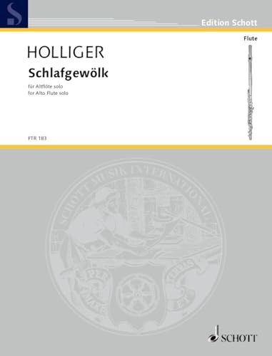 Schlafgewölk: Nebenfassung des Satzes Glocken-Alphabet aus Turm-Musik. Alt-Flöte (ad libitum mit japanischen Tempelglocken oder Vibraphon). (Edition Schott)
