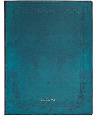 Paperblanks | 12 Monate Softcover Flexis-Lehrerkalender 2021 | Calypso Schlicht | Lehrerkalender | Ultra (180 × 230 mm)