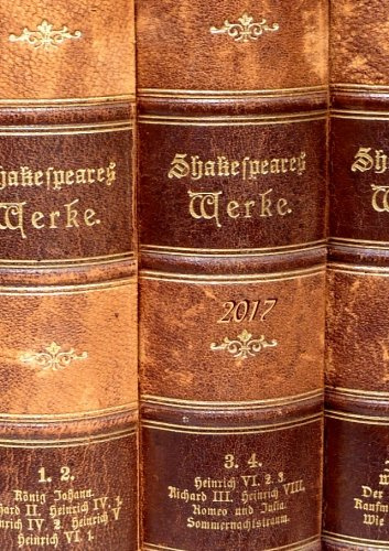 Kalender 2017 - Shakespeares Werke: DIN A5 - liniert - 1 Woche pro Doppelseite