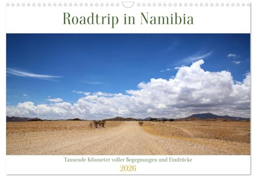 Roadtrip in Namibia (Wandkalender 2026 DIN A3 quer), CALVENDO Monatskalender: Begegnungen und Eindrücke in Namibia (CALVENDO Tiere)