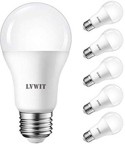 LVWIT Lampadine LED E27 Bianco Freddo 6500K, Lampadina LED 13W (Equivalente 100W), 1521LM, Lampadina per Soggiorno, Sala, Lampadario, Ventilatore, Consumo Basso, Non Dimmerabile, Pacco da 6 Unità
