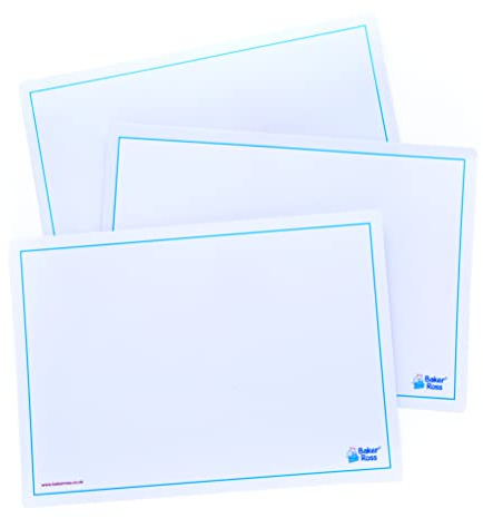 Baker Ross Pizarras blancas fáciles de borrar (Paquete de 10) Manualidades para niños