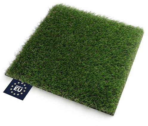 Primaflor Kunstrasen - FORESTLAND, 2,00m x 1,00m, Verschiedene Größen, 37 mm Hoch, UV-Beständiger, Wasserdurchlässiger, Rasenteppich, Outdoor Bodenbelag, Kunstgras für Garten, Terrasse und Balkon