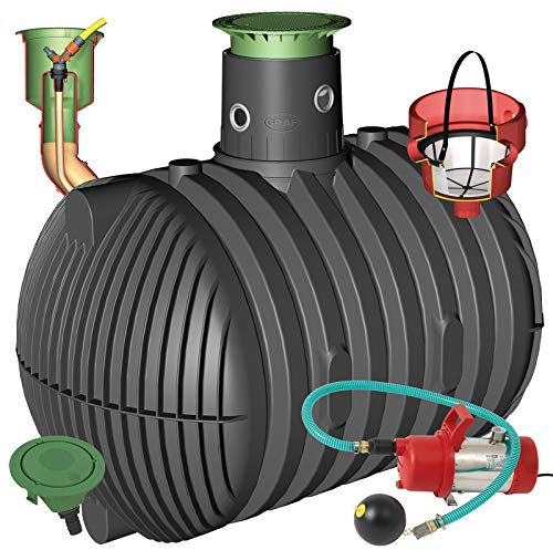 Graf Regenwasser-Erdtank Carat Regenwassertank Zisterne Wassertank Garten-Komfort, 8.500 L begehbar