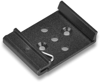 DIN Schienen Feste Klemme, Din Rail Mount Universal Schiene Befestigungsclip Snap in Rail Montageklammern Aluminiumlegierung Solid Relaisclip Einrastba Schienenhalterung Für 35mm Relaismontage Schwarz
