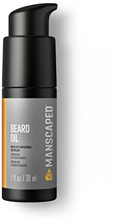 MANSCAPED® Beard Oil, Moisturizing Serum with Jojoba Seed, Sunflower, Sweet Almond Oils for a Nourishing, Hydrating Shine, (1 fl oz) 1-Pack