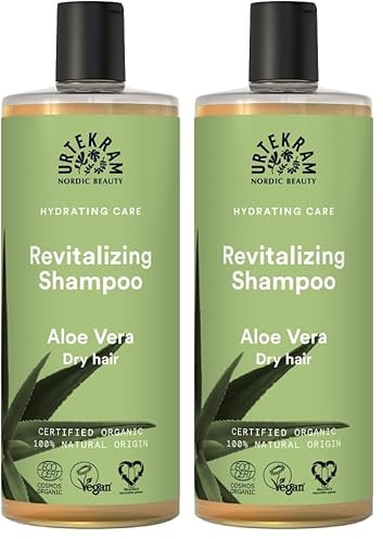 Urtekram Aloe Vera Shampoo Bio, trockenes Haar, 500 ml (Packung mit 2)