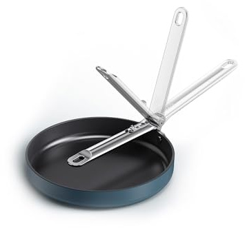 Joseph Joseph Space 24 cm (9,5) padella antiaderente con manico pieghevole, compatibile con l'induzione
