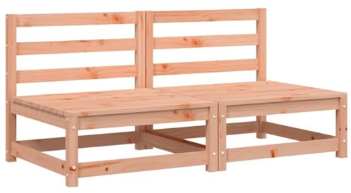 vidaXL Gartensofas ohne Armlehnen 2 STK. 70x70x67 cm Douglasienholz