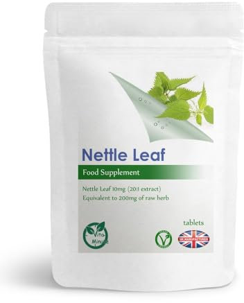 Nettle Leaf 200mg Extract - 100 Tablets - Blood Health, Arthritis Support, Allergy, Prostate Health (Vegan)